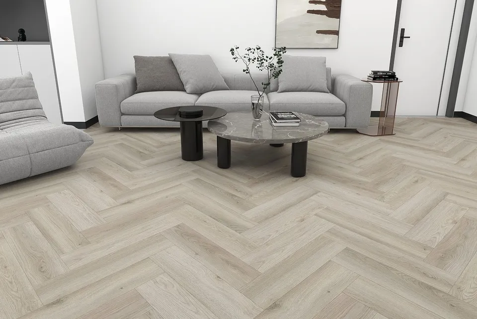 Вінілова підлога SPC Lisbon Delight Herringbone Line 60x12,5 (5/0.5mm+1mm) BlissGround — фото 3