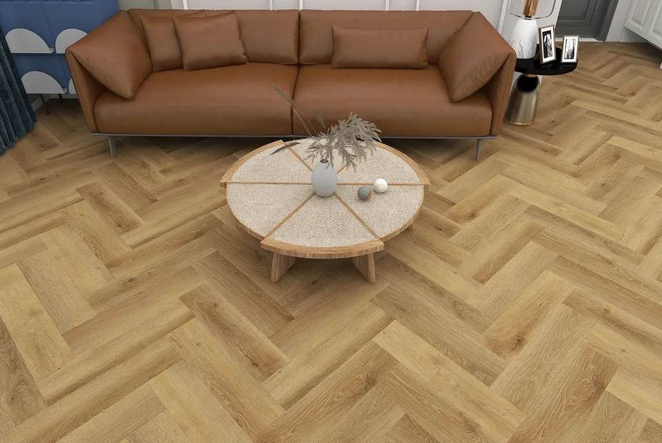 Вінілова підлога SPC Tulum Dream Herringbone Line 60x12,5 (5/0.5mm+1mm) BlissGround — фото 3