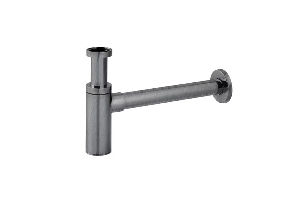 ROUND, Сифон для умивальника, brushed titanium (100318455)