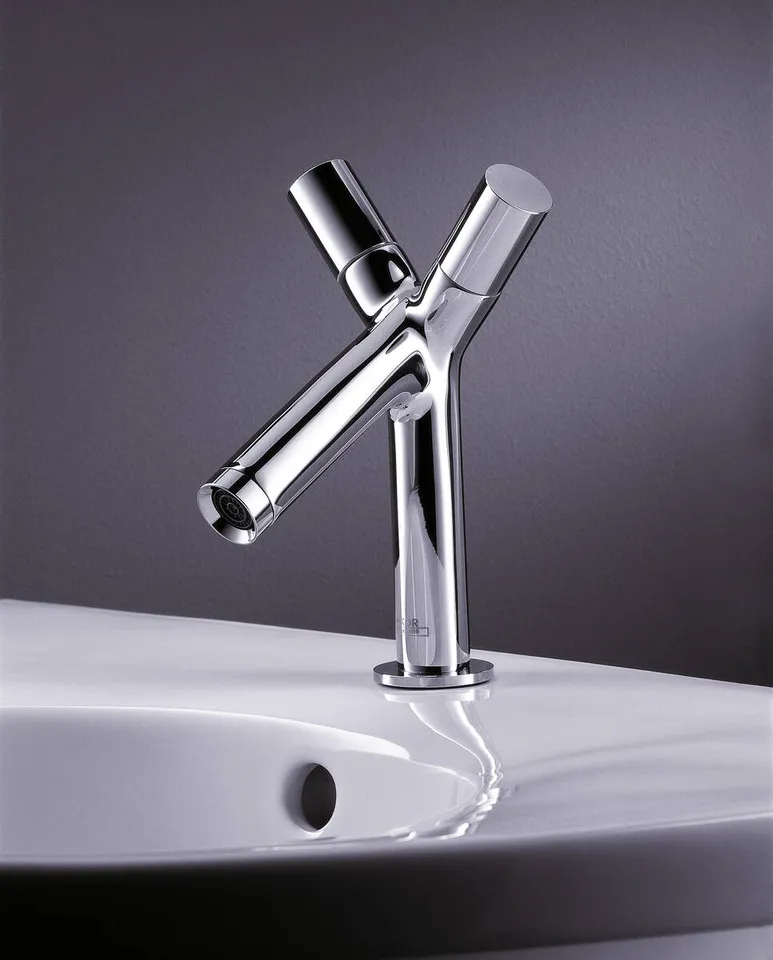 Змішувач Axor Starck 80 для умивальника Brushed Nickel 10030820 — фото 2
