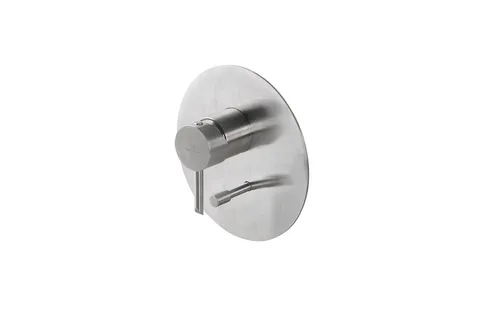 ROUND INOX, Зовнішня частина змішувача для ванни/душу прихованого монтажу, brushed stainless steel (100283362)