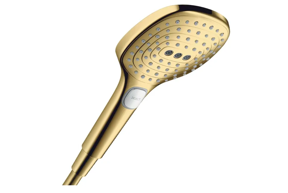 Ручний душ Raindance Select E PowderRain 120 3jet P EcoSmart (28728990) Polished Gold Optic