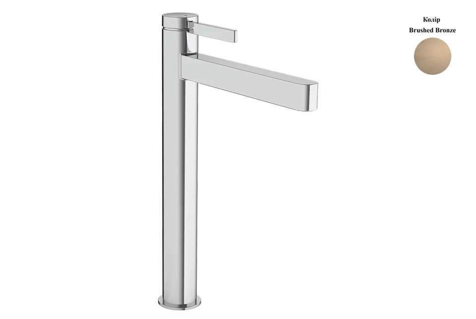 Змішувач Finoris 260 CoolStart для умивальника з д/к push-open, Brushed Bronze (76072140)