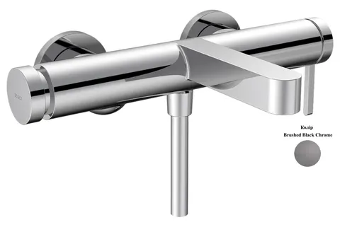 Змішувач Finoris для ванни, Brushed Black Chrome (76420340)