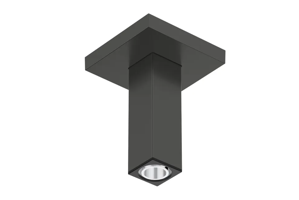 Кронштейн для верхнього душу зі стелі E 100 мм Brushed Black Chrome (24338340)