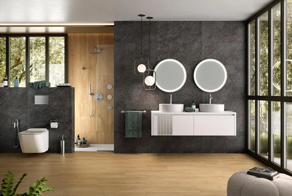 ROUND INOX, Верхній душ Rondo d30 см, з кульовим з'єднанням, brushed stainless steel (100281143) — фото 2