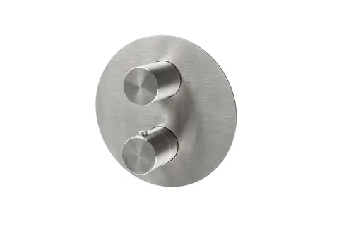 ROUND INOX, Зовнішня частина термостатичного змішувача Smartbox, brushed stainless steel (100343437)