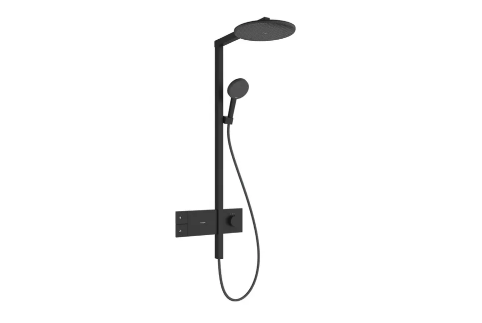 Душова система Raindance Alive S 300 1jet EcoSmart з ShowerSelect Comfort Matt Black (24583670)