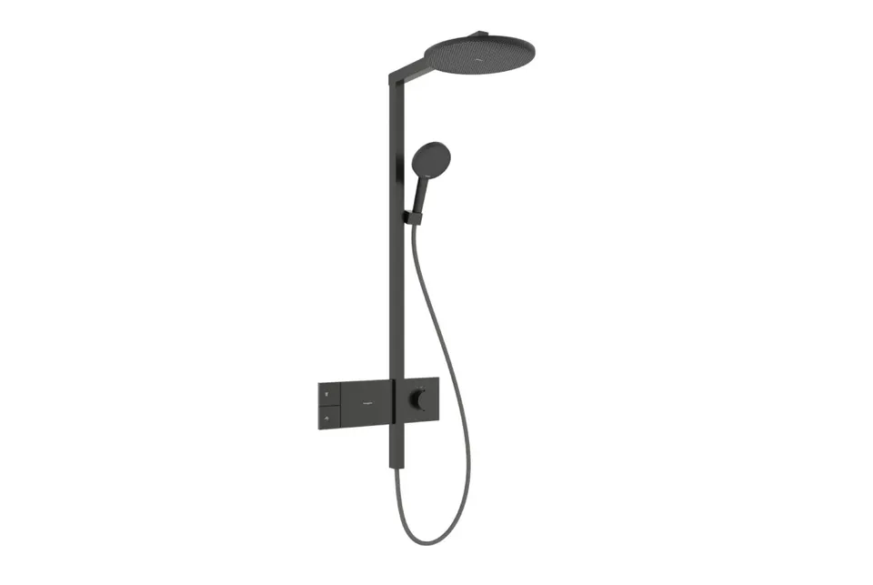 Душова система Raindance Alive S 300 1jet з ShowerSelect Comfort Brushed Black Chrome (24582340)