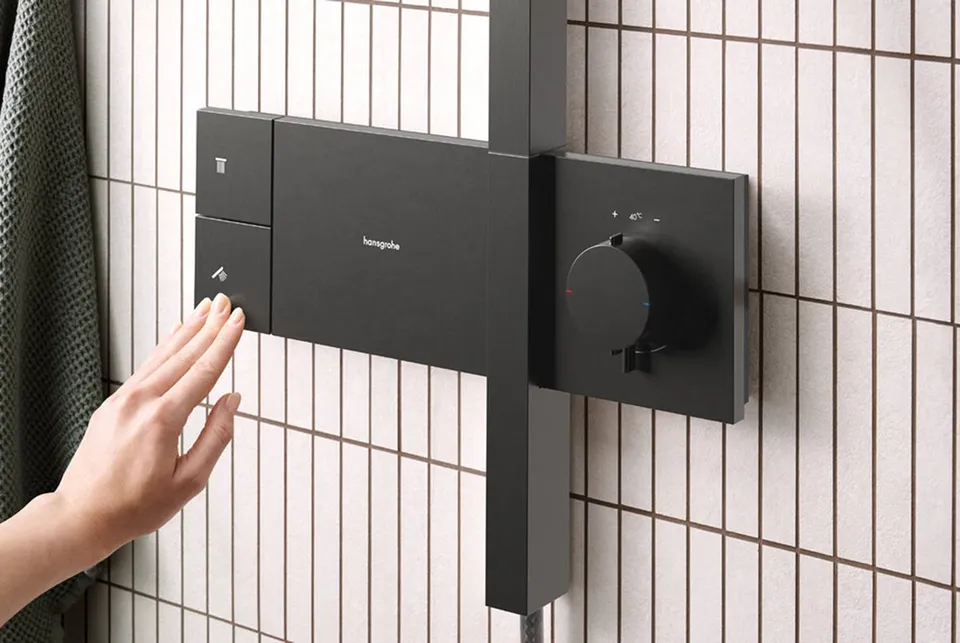 Душова система Raindance Alive S 300 1jet з ShowerSelect Comfort Brushed Black Chrome (24582340) — фото 2
