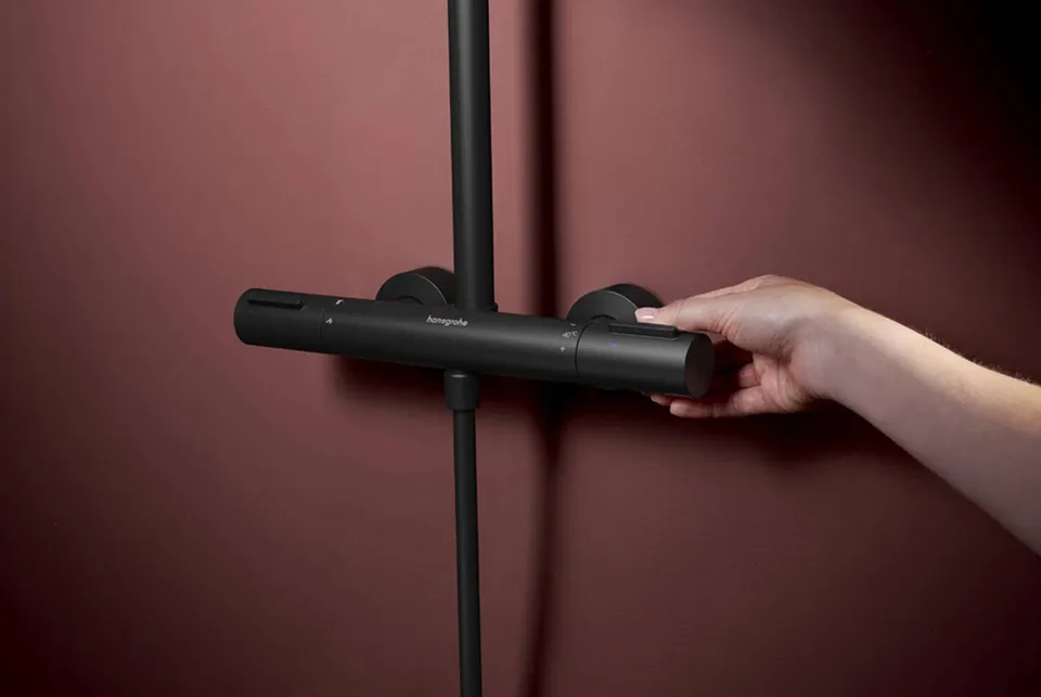 Душова система Raindance Alive S Puro 300 1jet EcoSmart з Ecostat Element, Matt Black (24593670) — фото 4