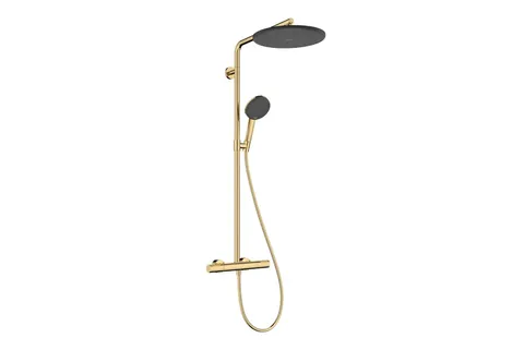 Душова система Raindance Alive S Puro 300 1jet з Ecostat Element, Polished Gold Optic (24592990)