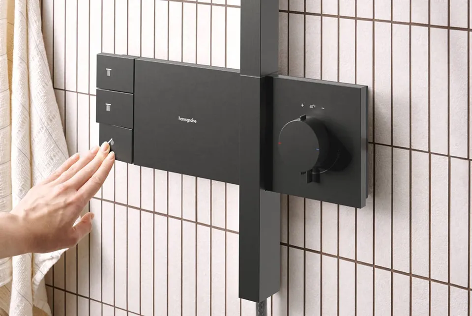 Душова система Raindance Alive Q 340/210 2jet ShowerSelect Comfort, Brushed Black Chrome (24590340) — фото 2
