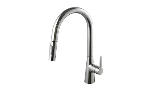 ROUND ECO N, Змішувач кухонний з витяжним виливом, chrome (100353754)