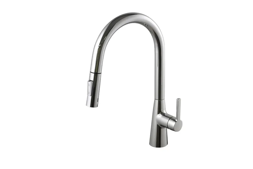 ROUND ECO N, Змішувач кухонний з витяжним виливом, chrome (100353754)