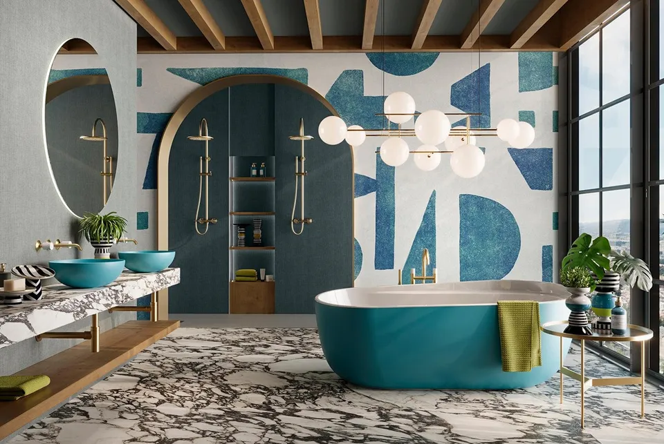 LIGNAGE LUXE, Душова система (колона) зі змішувачем, gold (100280364) — фото 3