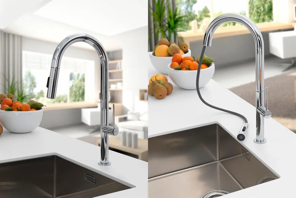 URBAN STICK, Змішувач кухонний з витяжним виливом, chrome (100123480) — фото 3
