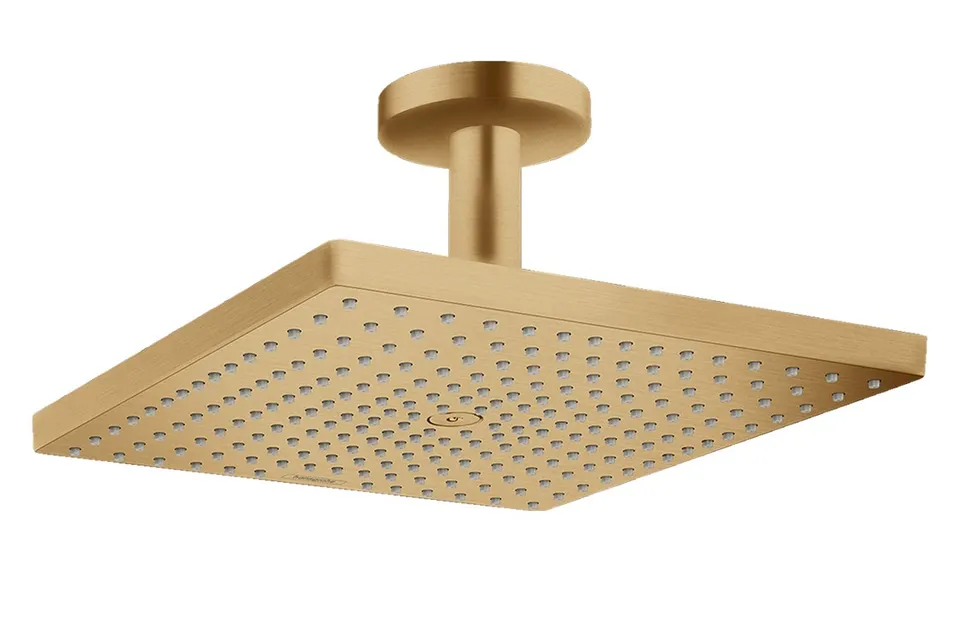 Верхній душ Raindance Select E 300 1jet Air EcoSmart з тримачем до стелі, Brushed Bronze (26251140)