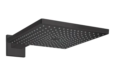 Верхній душ Raindance Select E 300 1jet Air з тримачем 390 мм, EcoSmart 9 l/min Matt Black (26239670)