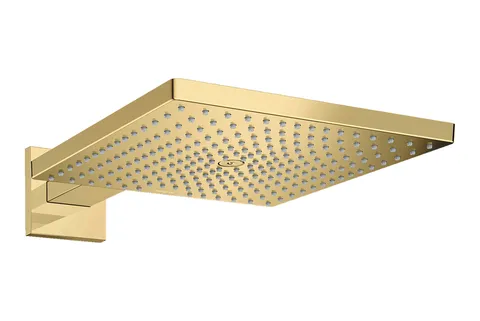 Верхній душ Raindance Select E 300 1jet Air з тримачем 390 мм, EcoSmart 9 l/min Polished Gold Optic (26239990)