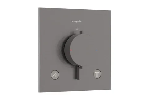 Термостат прихованого монтажу Ecostat Comfort E на 2 функції Brushed Black Chrome (33711340)