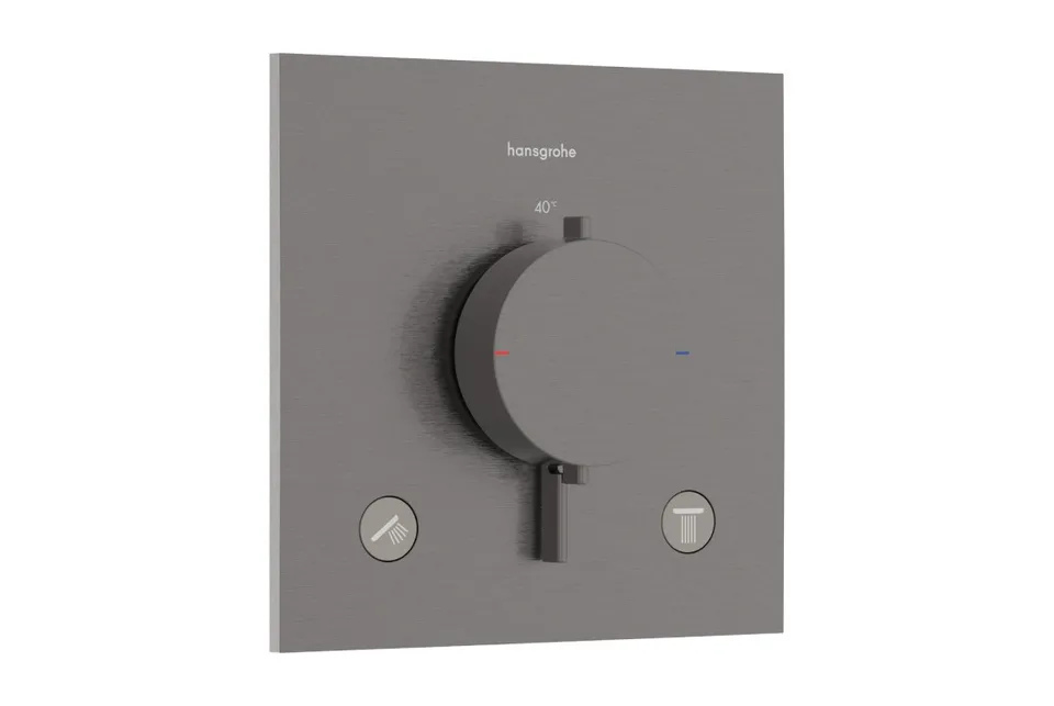 Термостат прихованого монтажу Ecostat Comfort E на 2 функції Brushed Black Chrome (33711340)