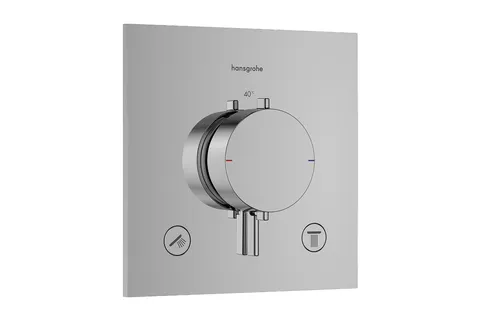 Термостат прихованого монтажу Ecostat Comfort E на 2 функції Chrome (33711000)