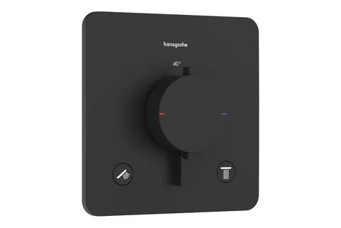 Термостат прихованого монтажу Ecostat Comfort Q на 2 функції, Matt Black (33713670)