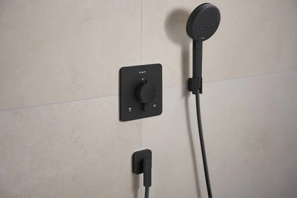 Термостат прихованого монтажу Ecostat Comfort Q на 2 функції, Matt Black (33713670) — фото 2