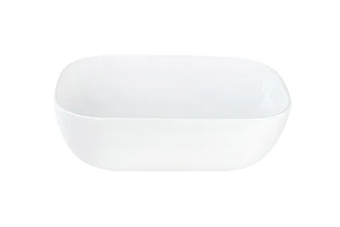 DUQUESA Умивальник накладний без отвору під змішувач 45,5x32x13,5, glossy white