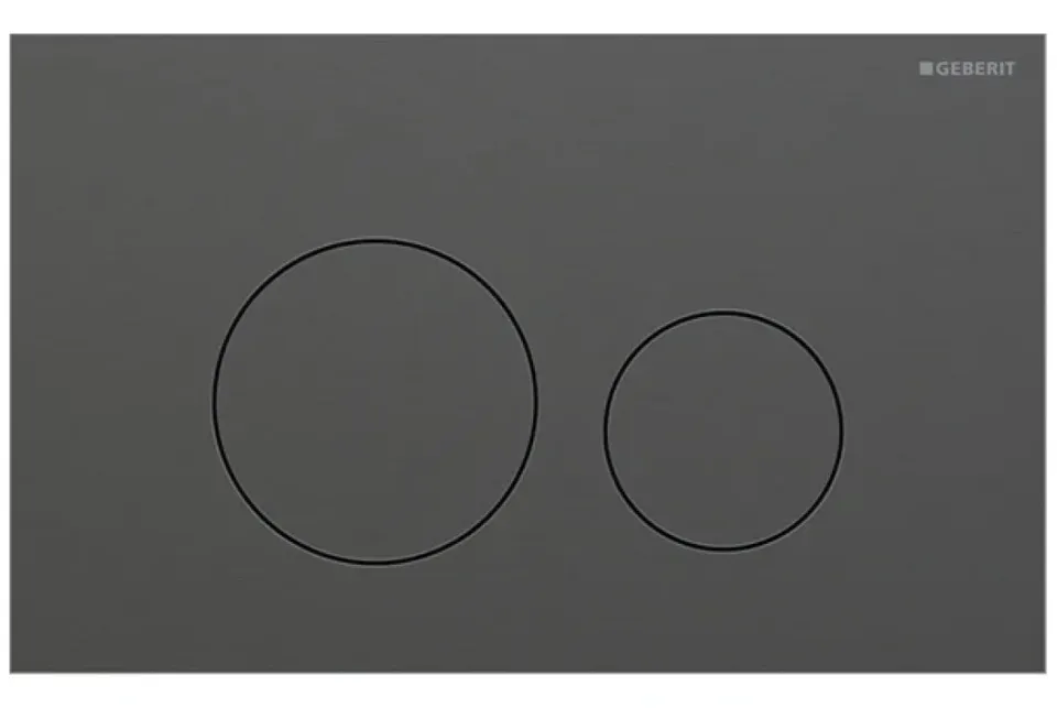 Кнопка змиву Sigma 40 round, чорний хром/матовий (115.628.QD.1)