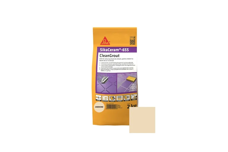 Затирка для плитки 1-8мм SikaCeram-655 CleanGrout anemone/10x2KG