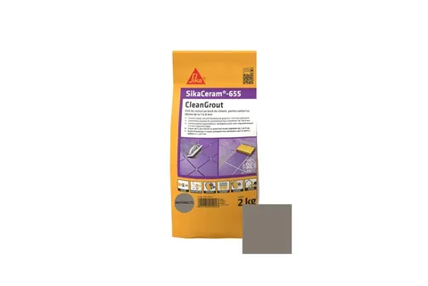 Затирка для плитки 1-8мм SikaCeram-655 CleanGrout anthracite/10x2KG