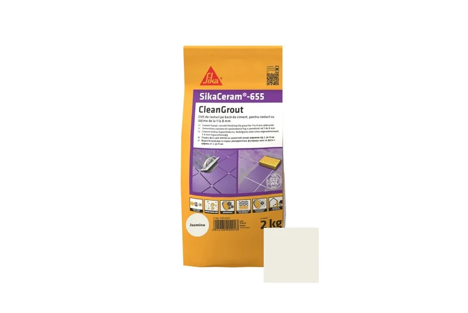 Затирка для плитки 1-8мм SikaCeram-655 CleanGrout jasmine/10x2KG
