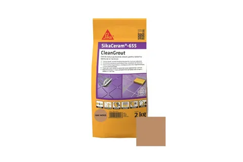 Затирка для плитки 1-8мм SikaCeram-655 CleanGrout oak wood/10x2KG