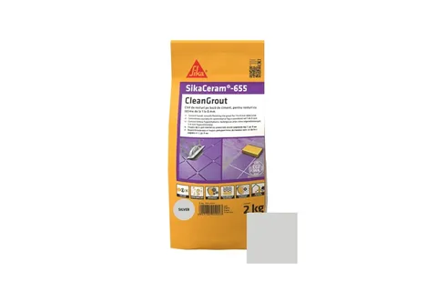 Затирка для плитки 1-8мм SikaCeram-655 CleanGrout silver/10x2KG