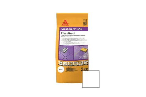 Затирка для плитки 1-8мм SikaCeram-655 CleanGrout white/10x2KG