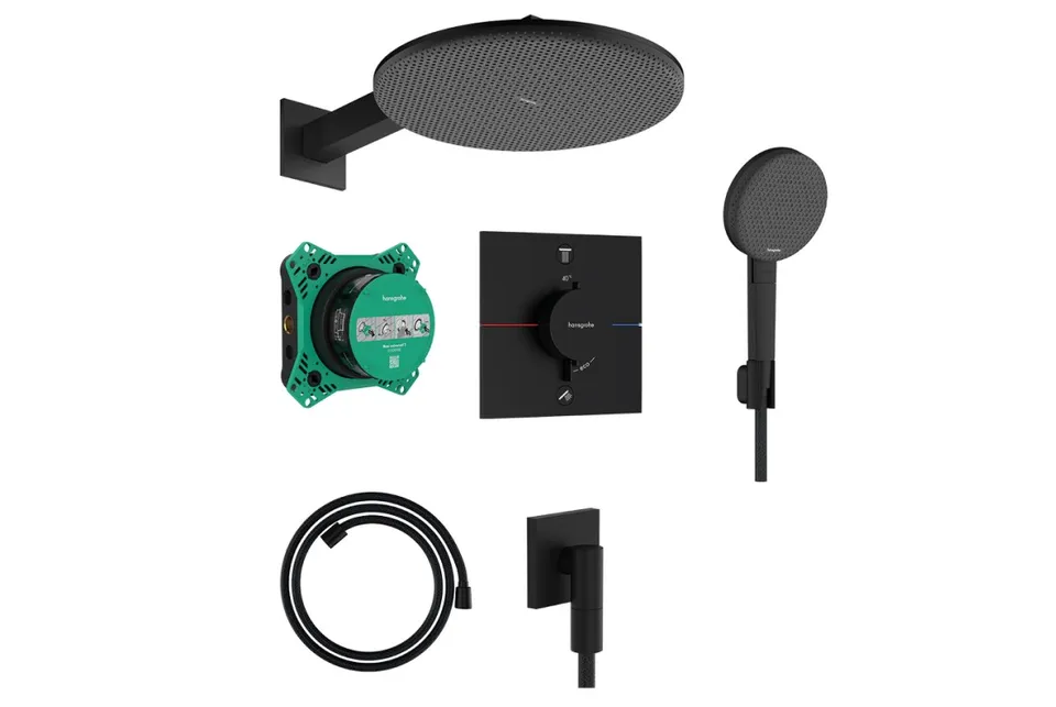 Душовий комплект Raindance Alive S 300 1jet 6 в1 (24630670) Matt Black