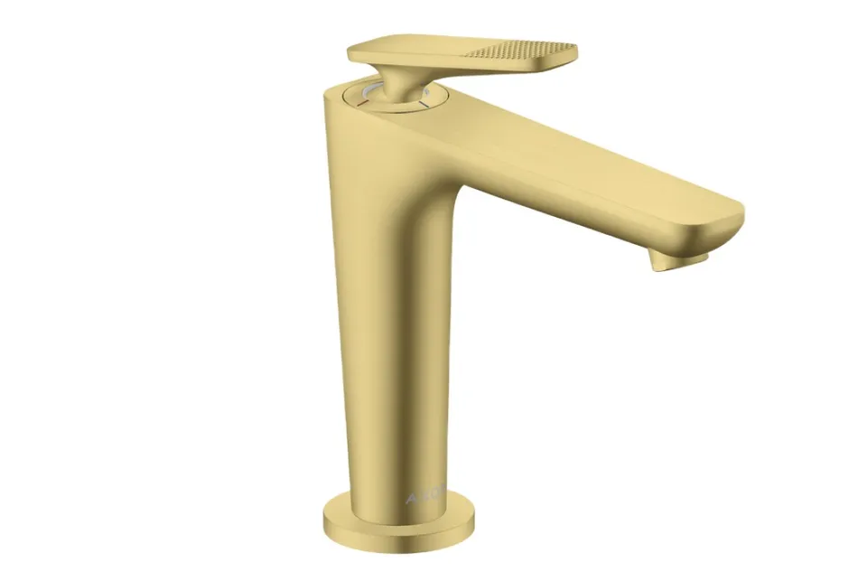 Змішувач Axor Citterio C 125 Cubic cut CoolStart для умивальника, Brushed Brass (49041950)