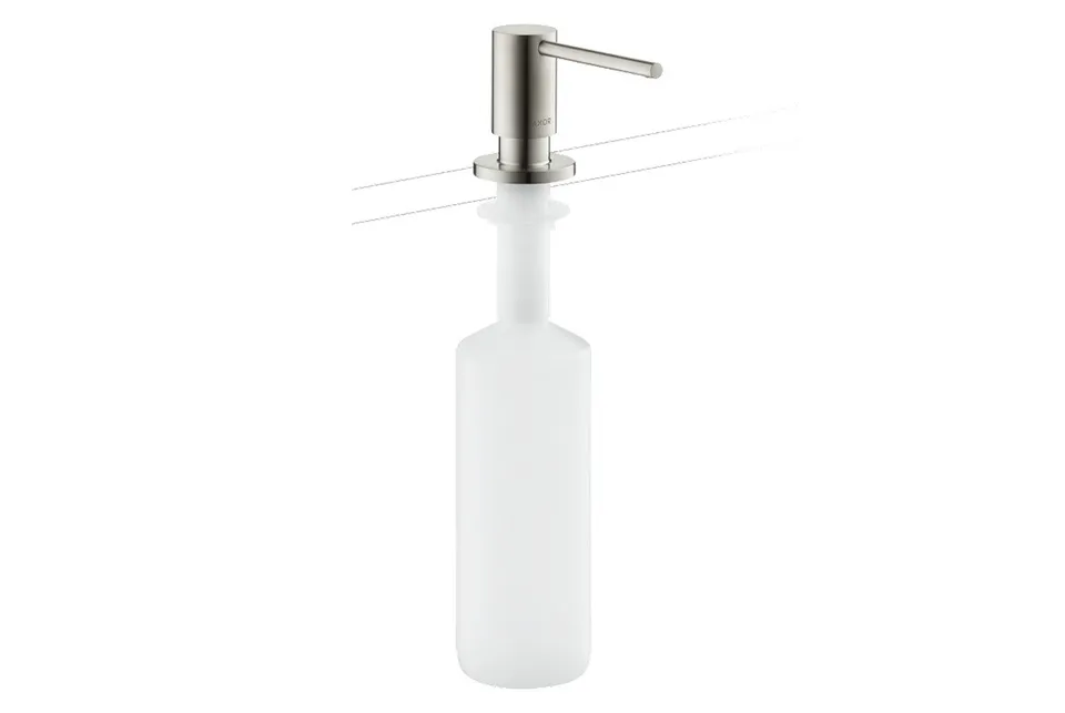Дозатор кухонний AXOR Uno для миючого засобу 500 ml врізний, Stainless Steel Finish (42818800)