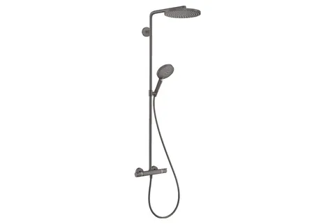 Душова система Raindance S 240 EcoSmart+ PowderRain 1jet з термостатом, Brushed Black Chrome (28825340)