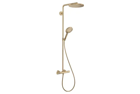Душова система Raindance S 240 EcoSmart+ PowderRain 1jet з термостатом, Brushed Bronze (28825140)