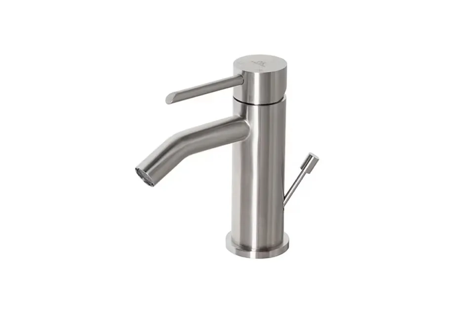 ROUND INOX, Змішувач на біде po-up, brushed stainless steel (100283329)