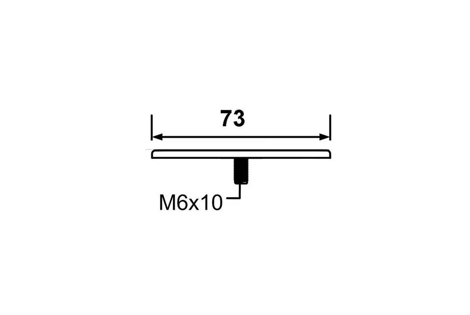 Накладка маскуюча для переливу для сифона HC2600CLMB, чорна, P-CPB-OF-COVER-MB — фото 3