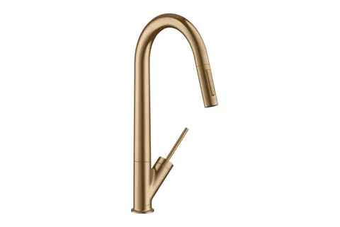 Змішувач Axor Starck 270 для кухні з витяжним виливом Brushed Bronze (10821140)