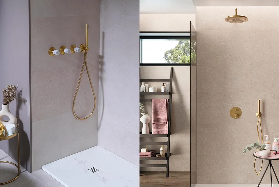 LIGNAGE, Тримач ручного душу, з підведенням води, brushed gold (100299401) — фото 2