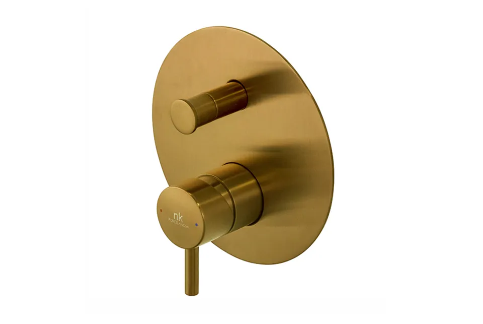 Зовн. частина змішувача прихованого монтажу RONDO ванна/душ, brushed gold (100345125)