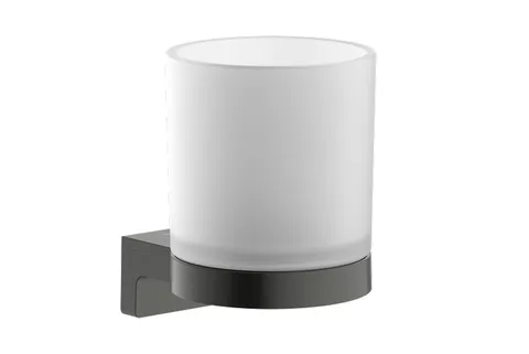 AddStoris S Стакан підвісний, Brushed Black Chrome/скло (41769340)