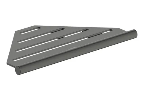 AddStoris S Поличка кутова 15.4х15.4x30.2 см, Brushed Black Chrome (41761340)