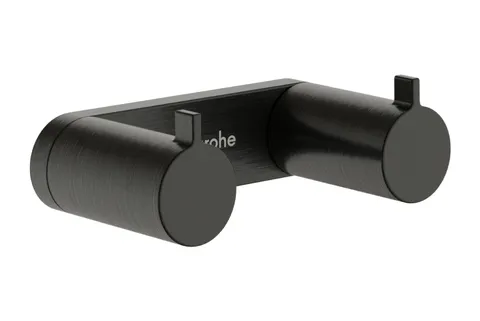 AddStoris S Гачок подвійний 3.5х1.7x6.7 см, Brushed Black Chrome (41785340)